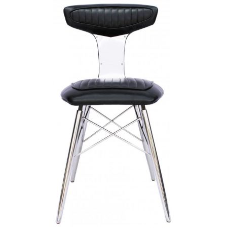 Echtleder Stuhl Lederstuhl Rindsleder Vollleder Massivholz Retro Vintage