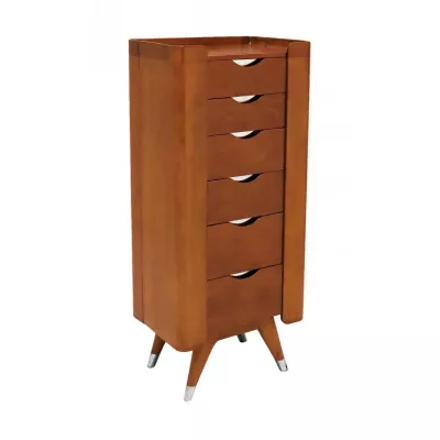 Nussbaum Massivholz Kommode Schrank Retro Vintage Art Deco