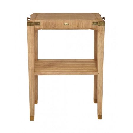 Klassischer Massivholz Beistelltisch Holztisch französisch Vintage Retro