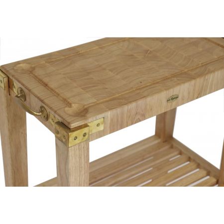 Klassischer Massivholz Beistelltisch Holztisch französisch Vintage Retro