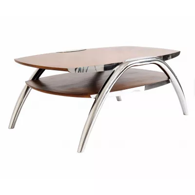 Klassischer französischer Sofatisch Couchtisch Massivholz Retro