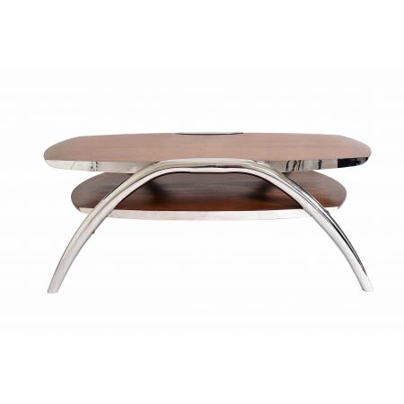 Klassischer französischer Sofatisch Couchtisch Massivholz Retro