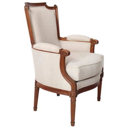 Stoffsessel Retro Vintage klassisch französisch Sessel Empire Bergerac