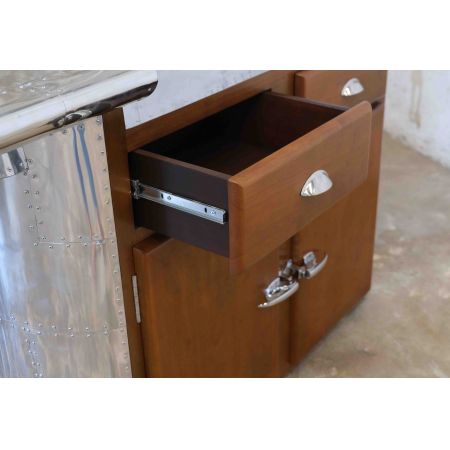 Art Déco "D. Clipper" Alu Wing Bar