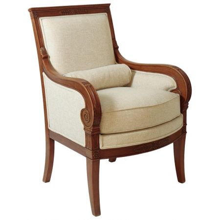 Stoffsessel Retro Vintage klassisch französisch Sessel Empire Garnie