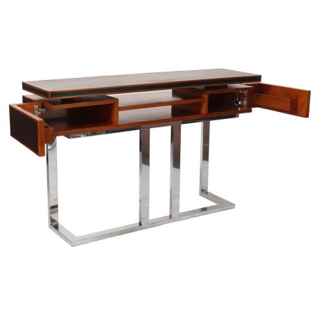 "AZUR" Konsole Leder Schwarz