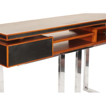 "AZUR" Konsole Leder Schwarz