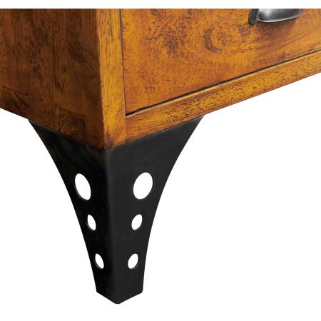 Schrank im Industiellem-Stil aus Holz - 6 Schubladen