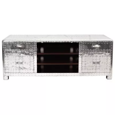 Inox DC3 TV-Sideboard Massivholz Retro Vintage Art Deco