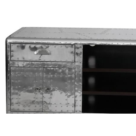 Inox DC3 TV-Sideboard Massivholz Retro Vintage Art Deco