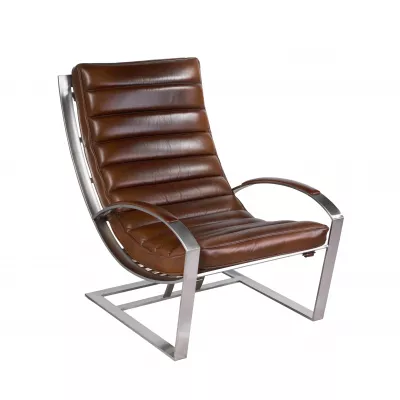 Sessel Madrid, Leder Braun