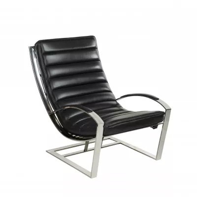 Sessel Madrid, Leder Schwarz