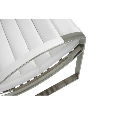 Sessel Madrid, Leder Weiß