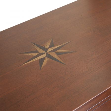 Nautische Chest on Chest Bar aus Mahagoni