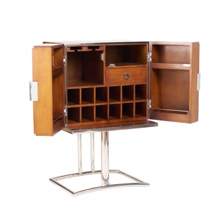 Art Déco "Riviera" Bar Inox Klein