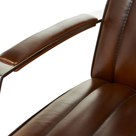 Sessel CLUB N7, Leder Braun