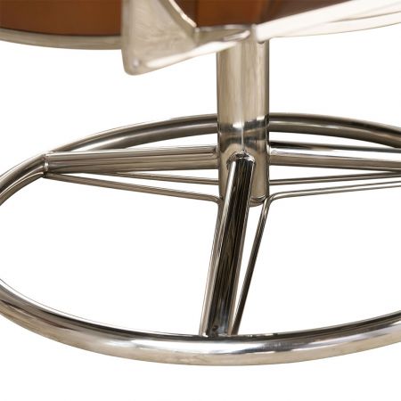 Sessel Madrid Drehbar, Leder Braun