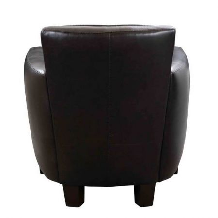 Clubsessel Nogent Sport Vintage Leder Schwarz