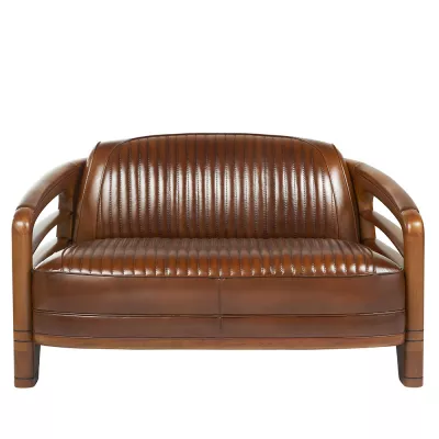 Clubsofa Riviera Vintage 2-Sitzer Leder Vintage