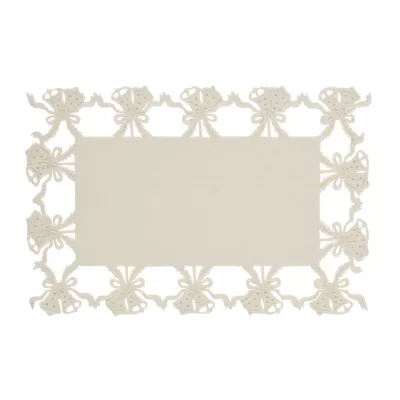 Clayre & Eef Schönes Tischset mit Glockenmuster beige