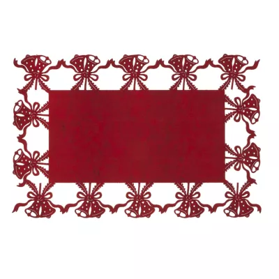 Clayre & Eef Schönes Tischset mit Glockenmuster rot