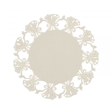 Clayre & Eef Rundes Tischset beige Ø35 cm