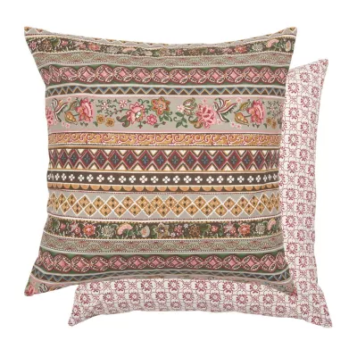 Clayre & Eef Floral Kaleidoscoop Kissenbezug Kissenhülle Kissen Wendemuster ca. 50 x 50 cm