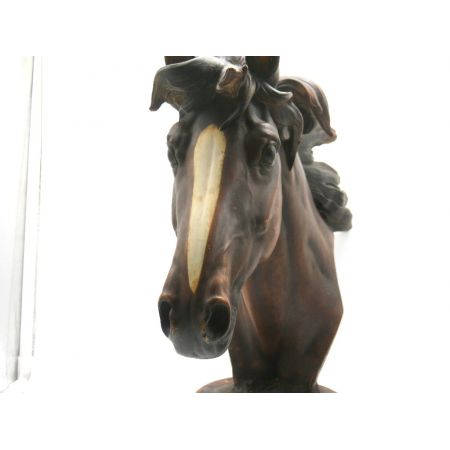 Pferdekopf  Holz  Antik aus Frankreich