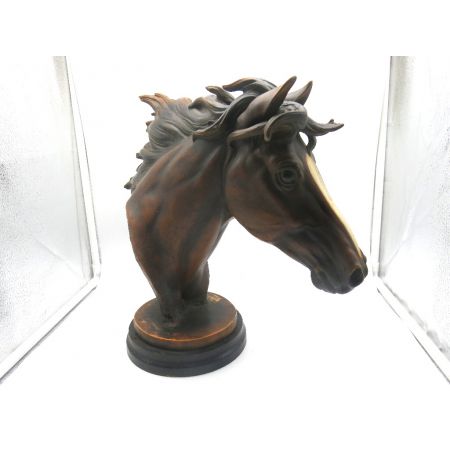 Pferdekopf  Holz  Antik aus Frankreich