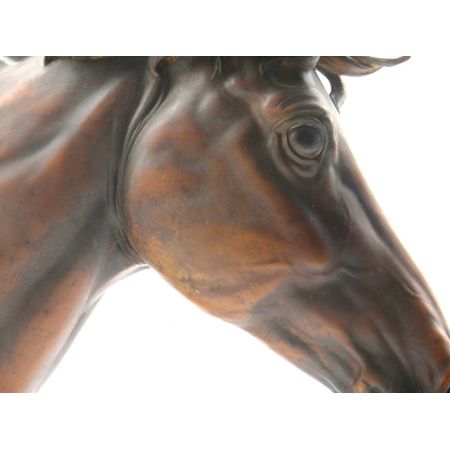 Pferdekopf  Holz  Antik aus Frankreich