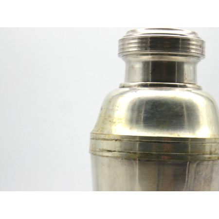 Shaker ( Plated Silber) mit Messbecher  Art Deco Original