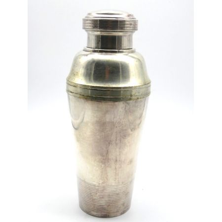 Shaker ( Plated Silber) mit Messbecher  Art Deco Original