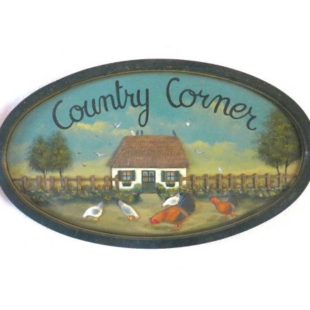 Pubsign "Country Corner"  England  Painted