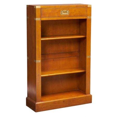 Regal im Marine-Stil aus Holz - 2 Regalböden, 1 Schublade