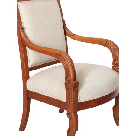 Armstuhl Mahagoni "Le Francais Blanc"