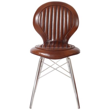 "DC3" Stuhl Leder Vintage Braun