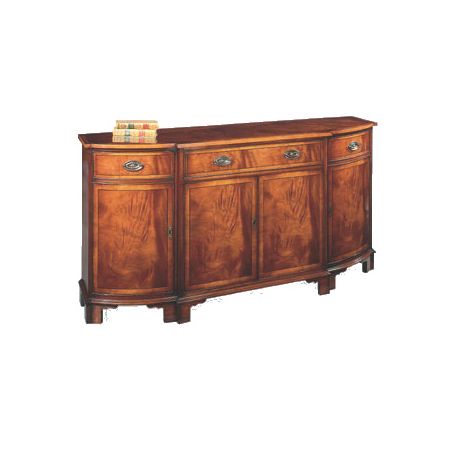 4-Türiger Sideboard mit Schubladen in Mahagoni  auch in Eibe