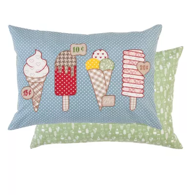 Clayre & Eef Kissenhülle Gelati ca. 35 x 50 cm