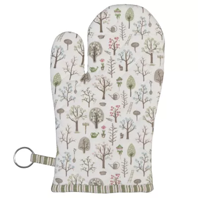 Clayre & Eef Ofenhandschuh mit Waldmuster
