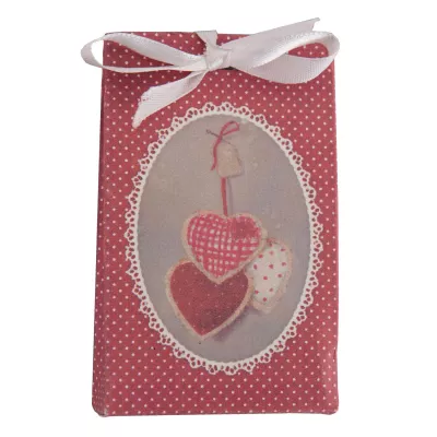 Clayre & Eef Großer Aroma-Beutel mit Schleife, in pink