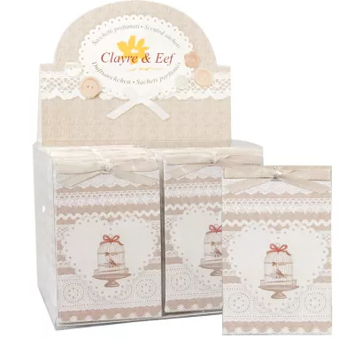 Clayre & Eef Duftsachet Duftkissen -ROSE- für den Schrank Garderobe Duft Lufterfrischer