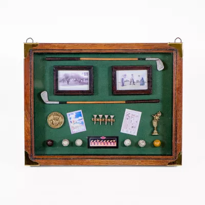 Deskoratives Vintage Wandgemälde Golf, Geschichte des Golfs