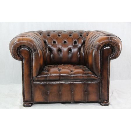 "Windsor Chair" Chesterfield Ledersessel 