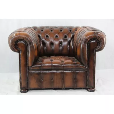 "Windsor Chair" Chesterfield Ledersessel 