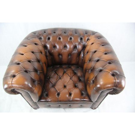 "Windsor Chair" Chesterfield Ledersessel 