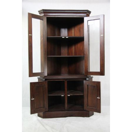 Eckschrank Antik, Victorian Mahagoni Massivholz