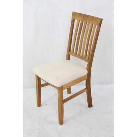 Paar Massive solide Esszimmerstühle helle Eiche