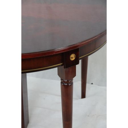 Runder Mahagoni Esstisch aus England seltenes Muster