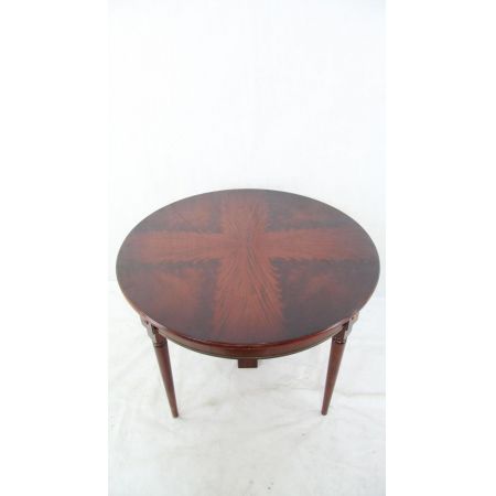 Runder Mahagoni Esstisch aus England seltenes Muster