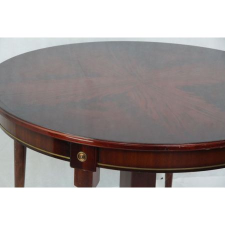 Runder Mahagoni Esstisch aus England seltenes Muster